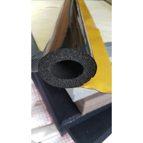 28x13 mm zwart buisisolatie UV plak overlap